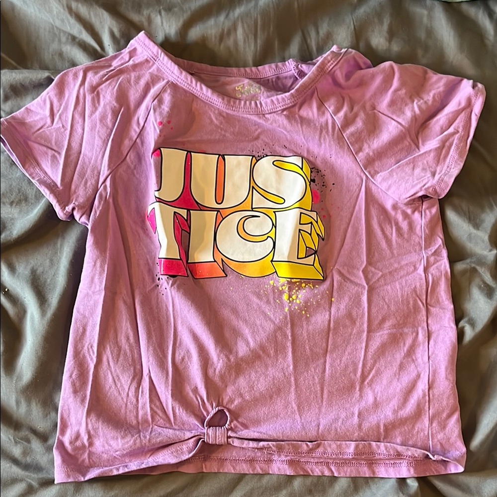 Justice Kids purple Graphic T-Shirt
